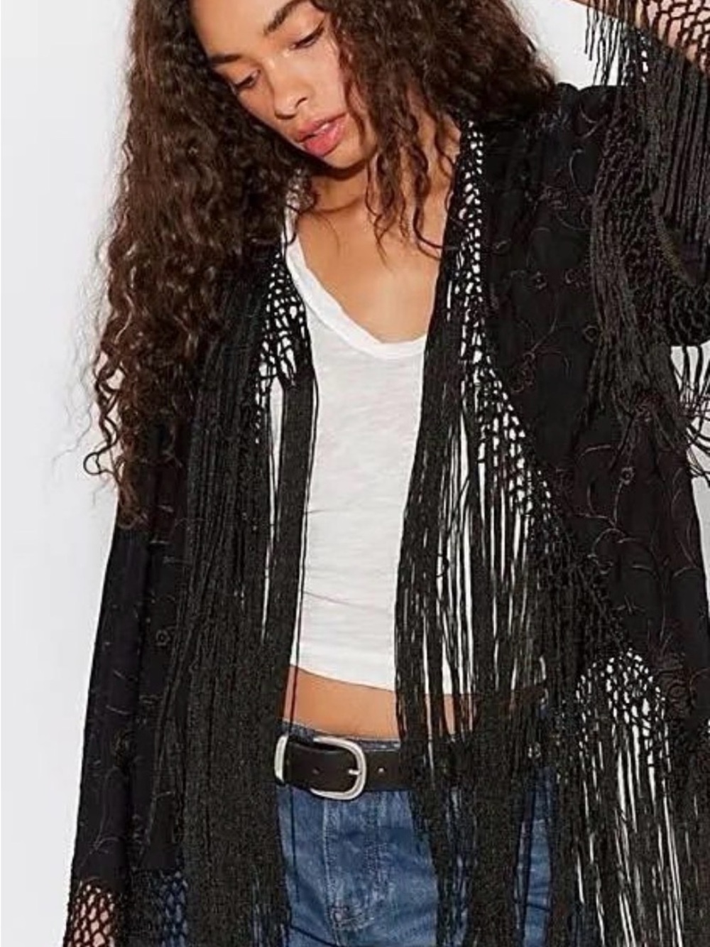 Free People London Nights Piano Duster